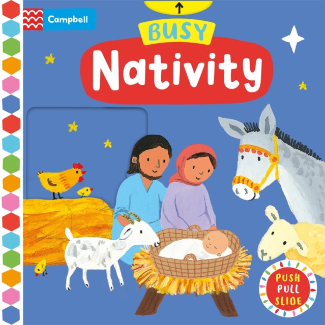 Busy Nativity, A Push, Pull, Slide Book 9781035004720 Emily Bolam