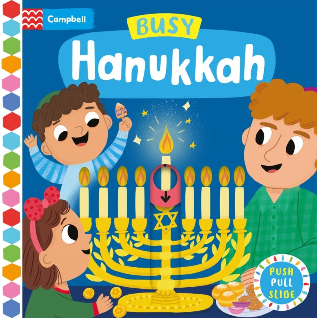 Busy Hanukkah, A Push, Pull and Slide Book 9781035055319 Campbell Books