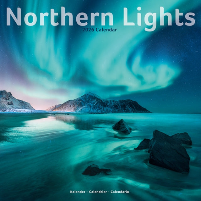 Northern Lights Calendar 2026 Square Travel Wall Calendar - 16 Month 9781804607756
