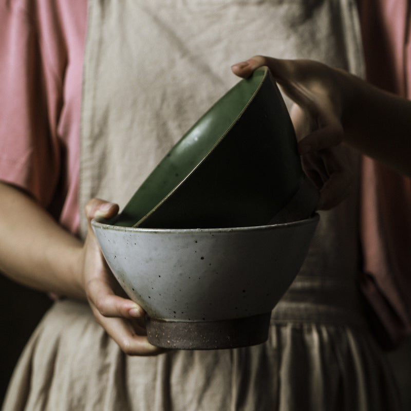 Japoniška porcelianinė Jingdezhen makaronų dubenėlis