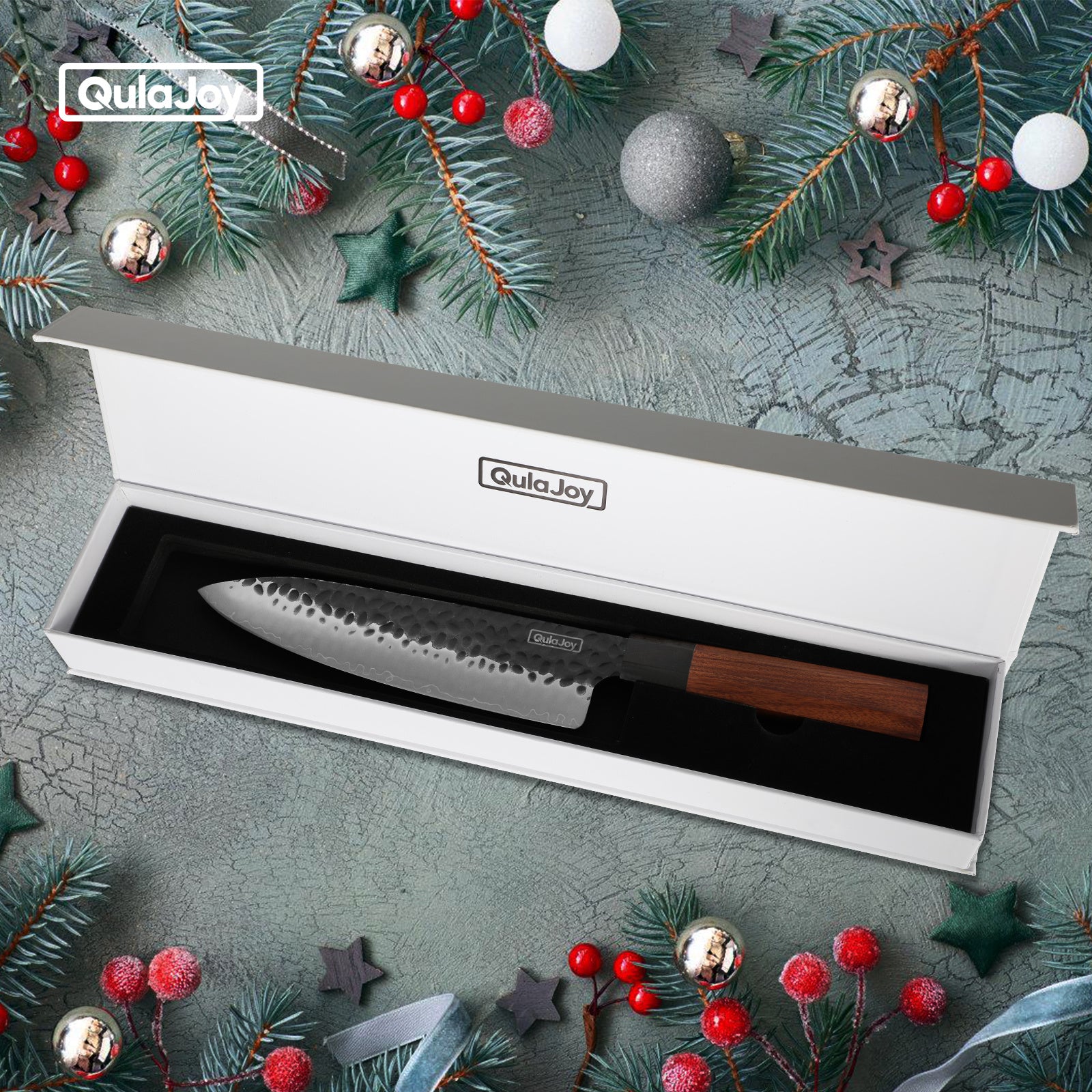 Japoniškas Qulajoy Santoku virtuvės peilis